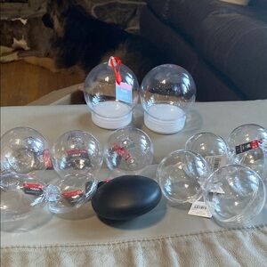 Make Market Clear and Black DIY Ornament